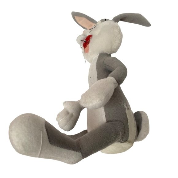 Looney Tunes Bugs Bunny Plush Stuffy Lovey Stuffed Toy Collectible Gray White - Picture 11 of 12